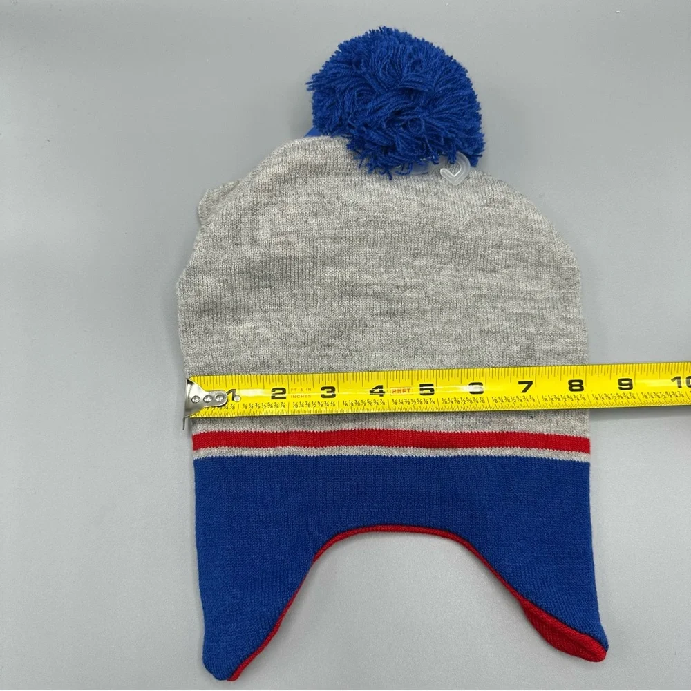 Disney Mickey Mouse Toddler Winter Hat & Mittens Set One Size Grey Blue Red